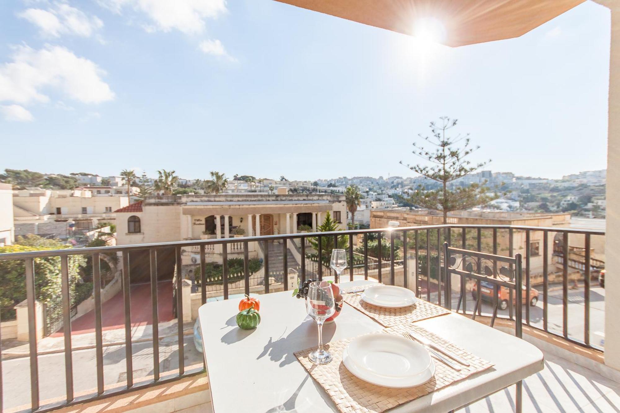 Pool & Sea Merill Apartments Mellieħa Rum bild