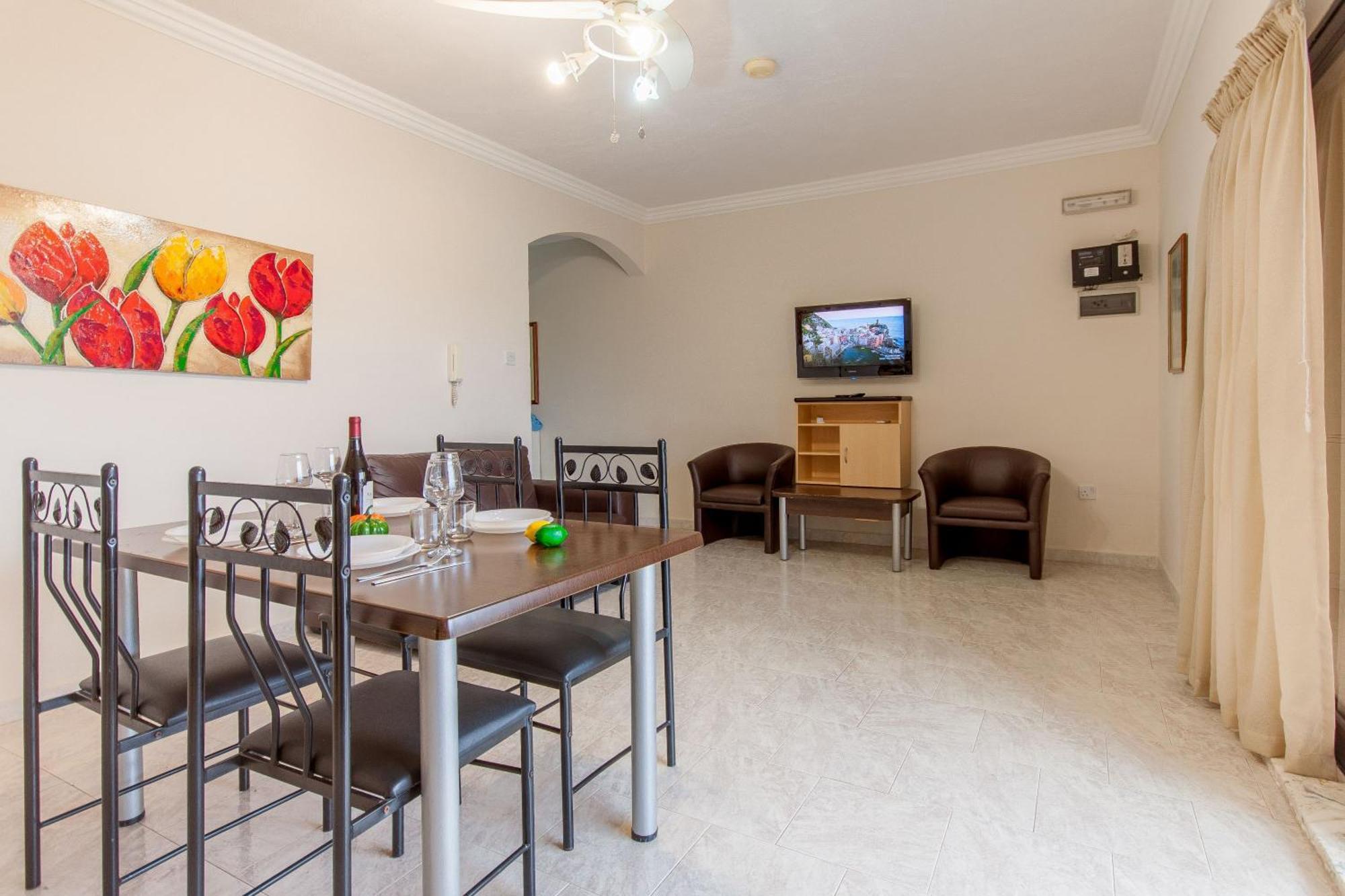 Pool & Sea Merill Apartments Mellieħa Rum bild